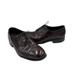 Florsheim Lexington Cap Toe Burgundy Patent Leather Lace Up Workwear Oxford